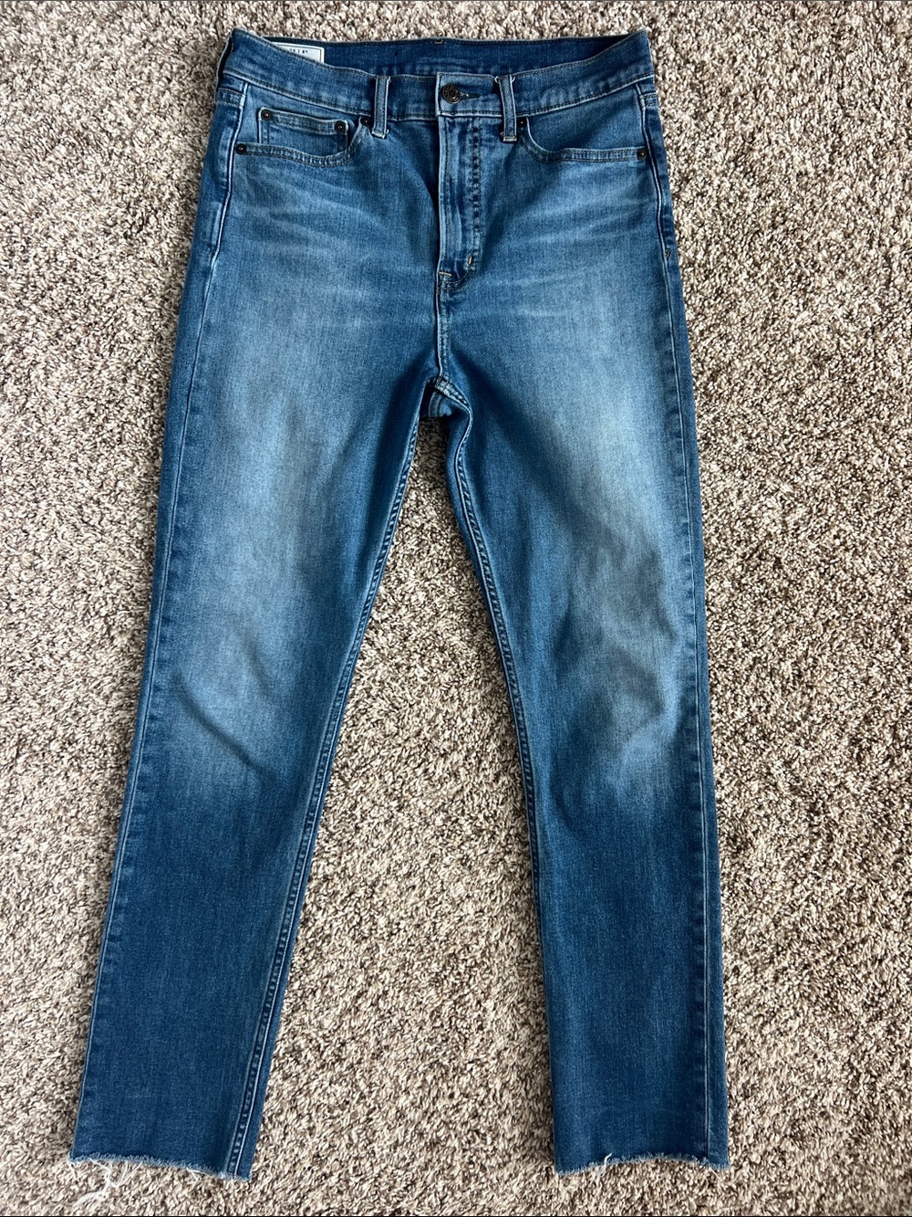 GAP Cigarette Light Blue High Rise Jeans Sz 8/29
